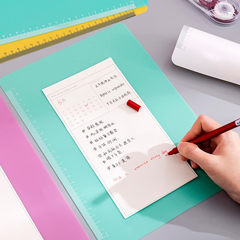 Kolorowy uchwyt na papier robić pisania elastyczny antypoślizgowy obraz deska robić rysowania narzędzie dla studentów biuro jak99