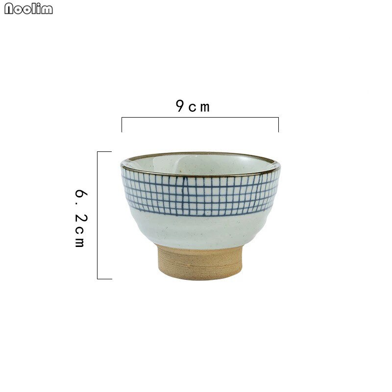Retro japansk keramisk suppekop groft keramik håndmalet personlighed tekop kaffe vin kopper drikkevarer forsyninger: D