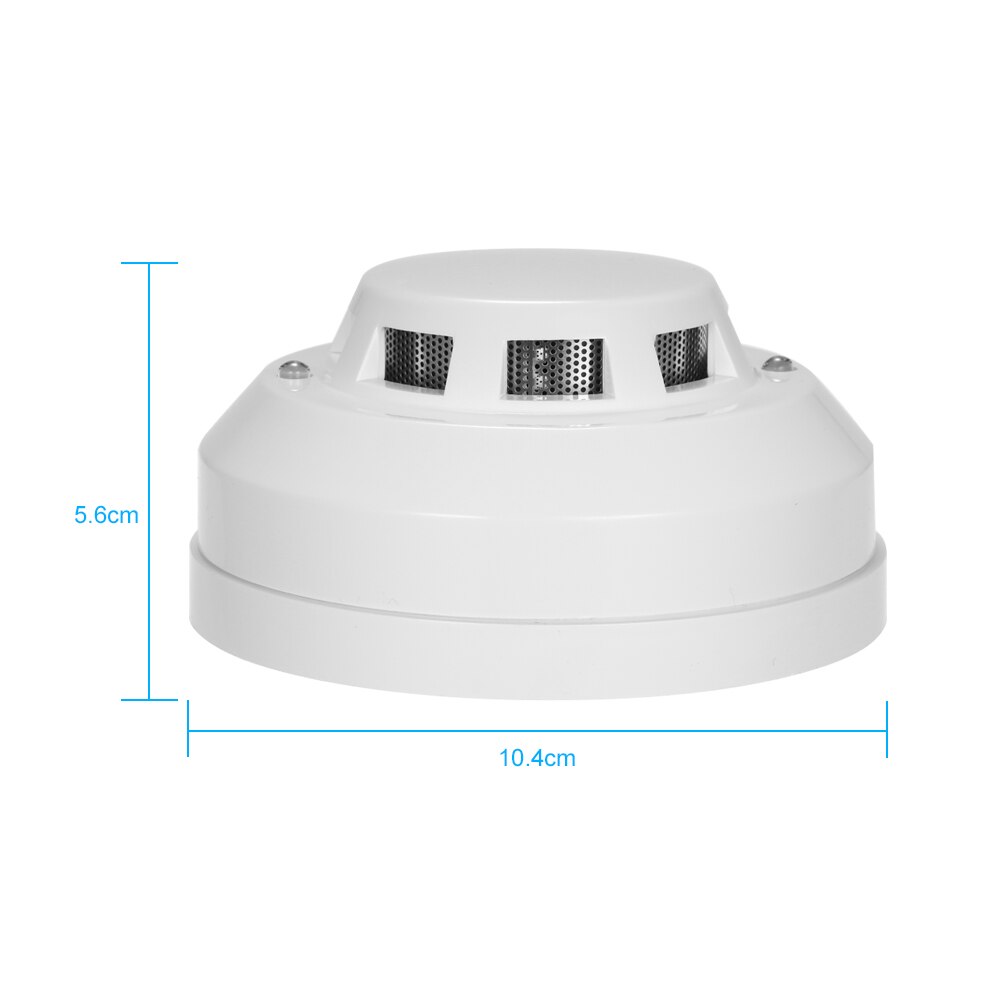 Wired Photoelectric Smoke Detector High Sensitive Smoke Alarm Sensor Fire Alert Protection Anti Burning Connect to Wired Zone