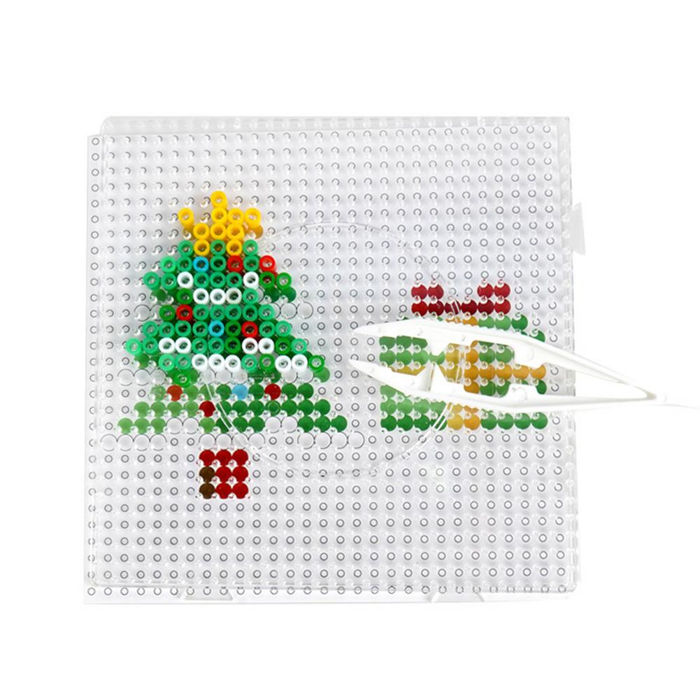 Button Art Toys Innovative Handmade DIY Christmas Toys Color Matching Mosaic Pegboard Early Learning Preschool Educational Toy