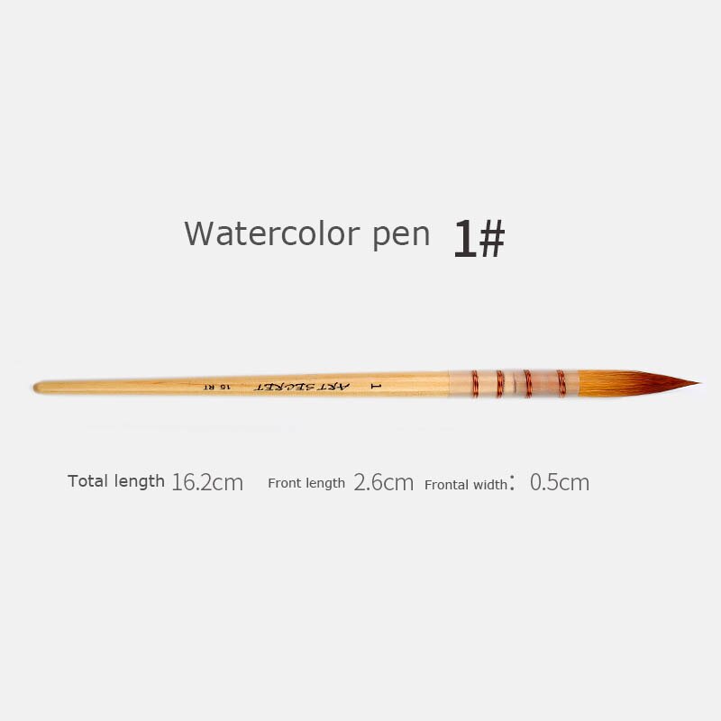 ART SECRET nylon brosse aquarelle peinture spécial stylo débutant adulte crochet ligne stylo étudiant art fournitures 2 commandes: number 1
