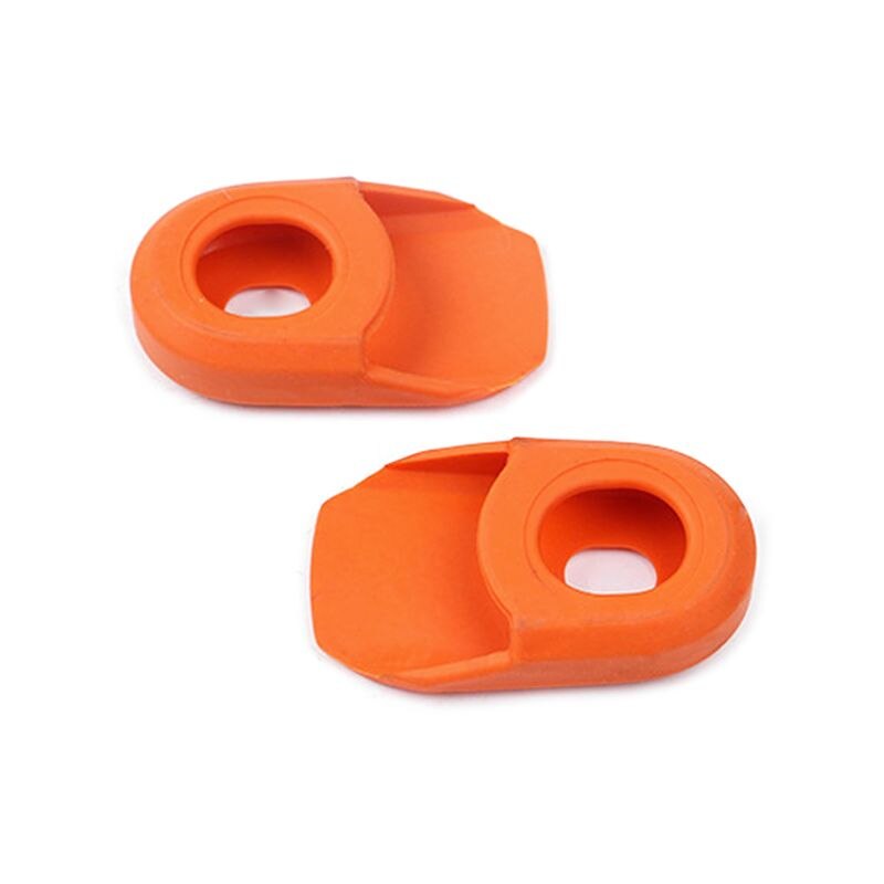 2 stuks racefiets fixed gear carbon crankstel crankbeschermer afdekkap: Oranje