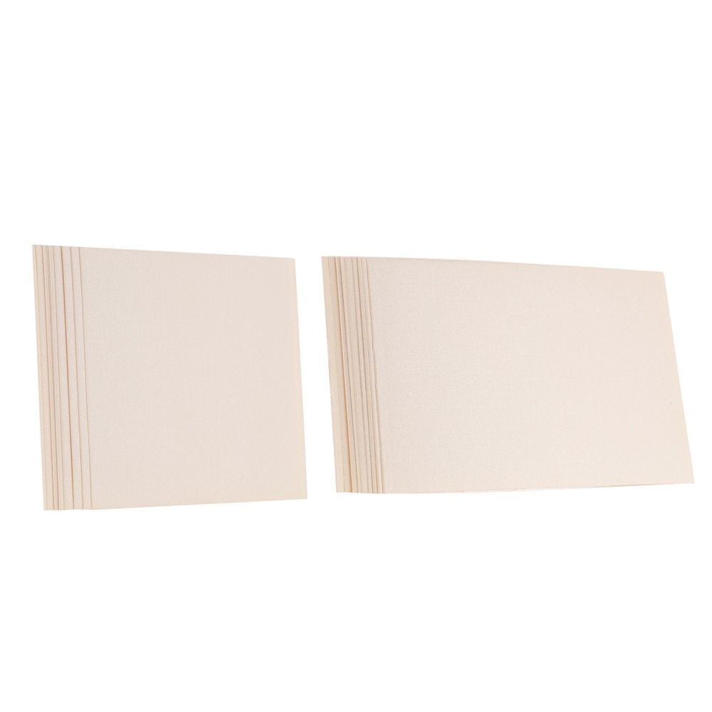 20Pcs/set Delicate Invitation Card Inner Sheet Inside Pages for Wedding Party Celebration Birthday Supplies White/Beige/Pink: Beige / Square