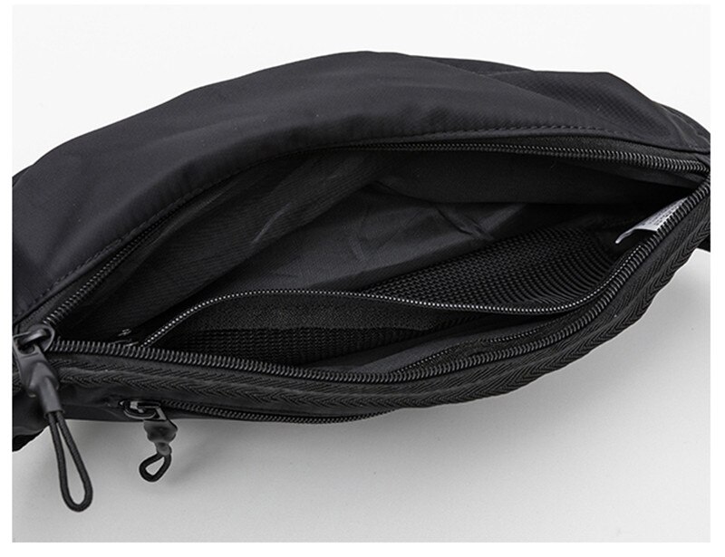 Bolsa de cintura masculina oxford, à prova d&#39;água, casual, de peito, moda, hip hop, cinto, bolsa de ombro para viagem ao ar livre