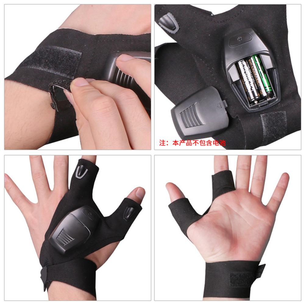 Himiss vinger lichte handschoen reveal 3 vinger ademende outdoor sport handschoen nachtverlichting visgerei handschoen