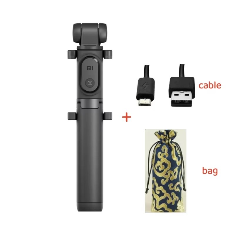 Xiaomi – trépied pliable, perche à Selfie, compatible Bluetooth, obturateur à distance sans fil, perche à Selfie portable pour appareil iPhone Android: Rouge