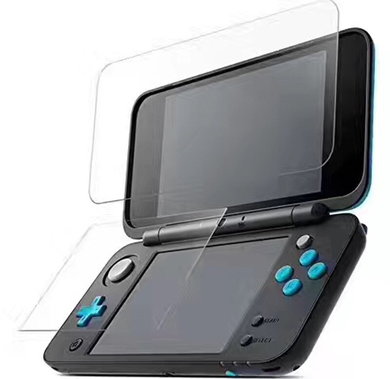 Protecteur d&#39;écran pour Console Nintendo 2DS XL/LL 2dsxl, Film de protection Premium HD, haut et bas en verre trempé