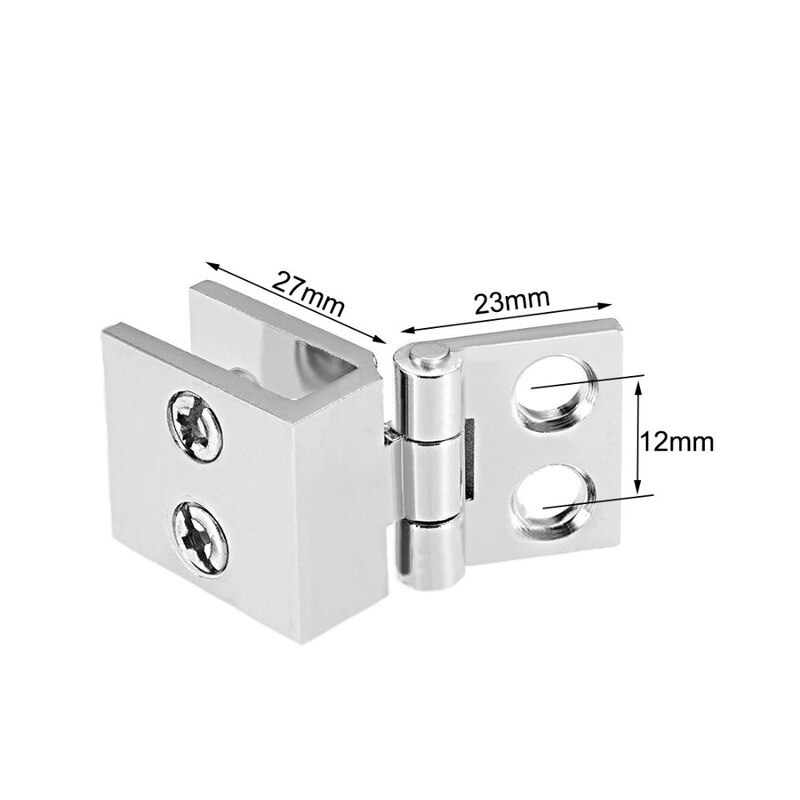 4 Stuks Voor 5-8Mm Dikte Glazen Deur shadnier Zinklegering sungklem 0 Graden Glas Kast vetrina kastdeur zomnier