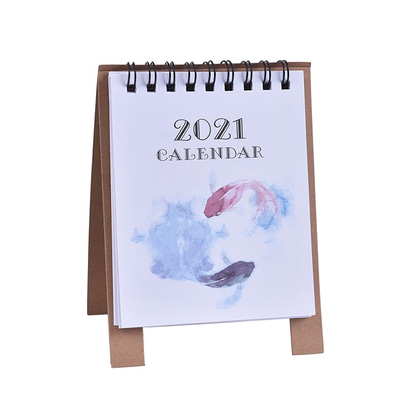 Main dessin dessin animé Mini bureau papier calendrier planificateur Agenda annuel: A