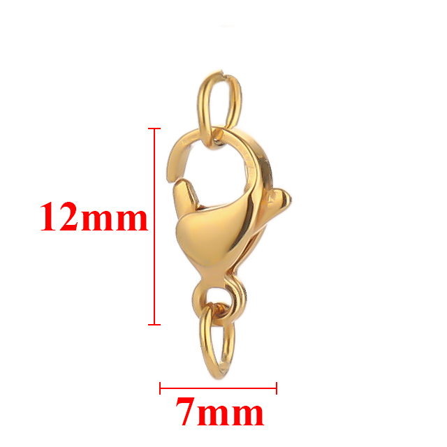 25Pcs Rvs Kreeft Sluitingen Jump Ringen Haken Connector Armband Ketting Kettingen Diy Sieraden Maken Bevindingen Supplies: Zilver