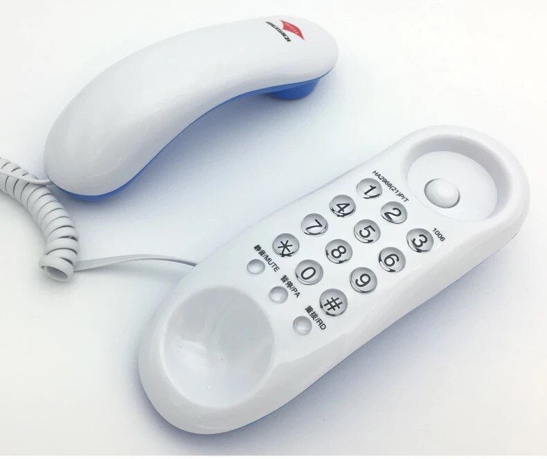 Vaste telefoon wandgemonteerde nachtkastje mini wandtelefoon