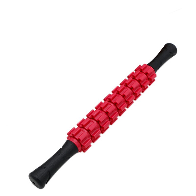 Ponit Massage Roller Stick Leg Back Relax Foam Roller Muscle Therapy Relieve Physio Yoga Block: Burgundy