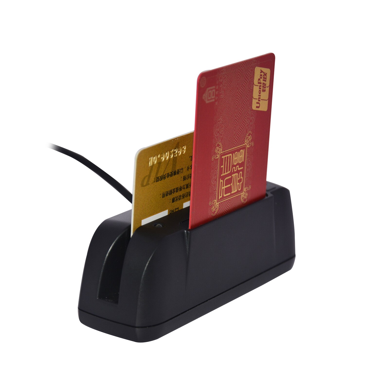 USB 13.56MHz Dual Head 3 Tracks Magnetic Stripe RFID Multi Card Reader HCC790U