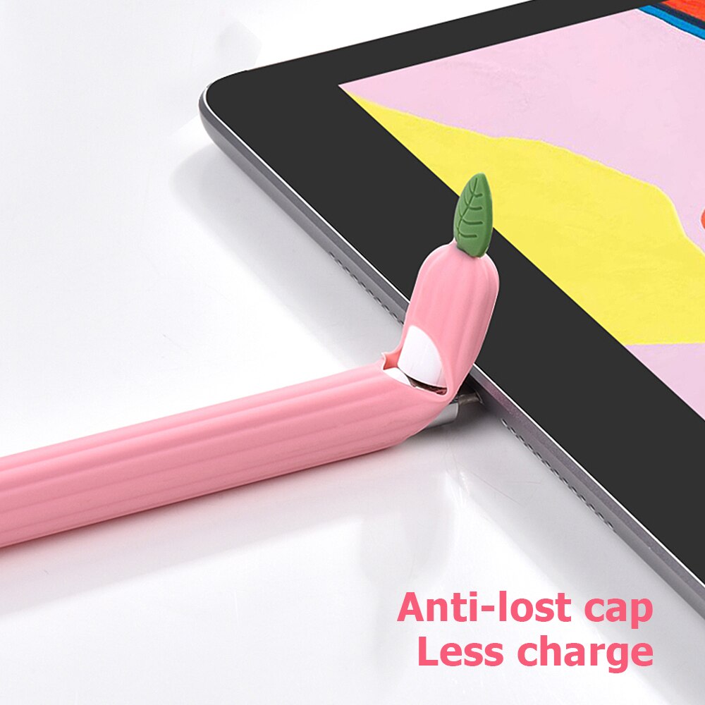 Protective Cover Case For Apple Pencil 2 Silicone Case For iPad Pencil 1 2 Anti-lost Case For Apple Pencil 2 1 Stylus Protector