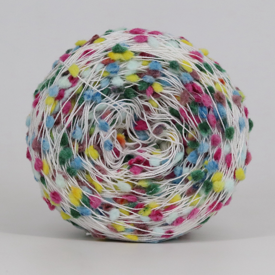 Japan Trendy Multi-color Fancy Knot Yarn 50 G Anti-pilling Polyester Blend Handknitting Yarn for Hand Crocheting Scarf Sweater: L007