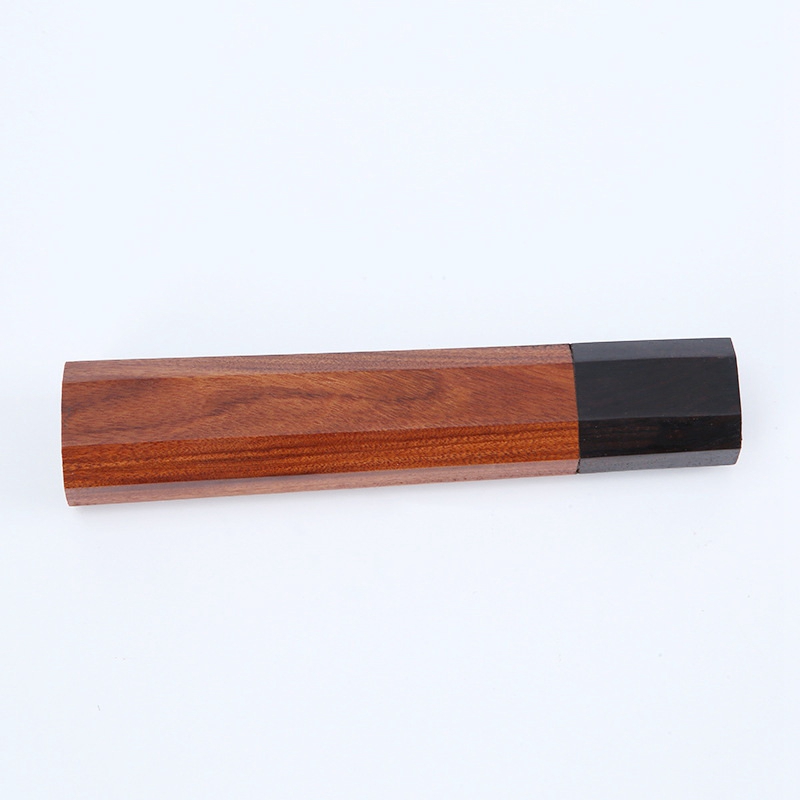Japanischer kochmesser griff diy küchenmesser umwelt freundliches holz messer, das details zubehör achteckiger griff macht