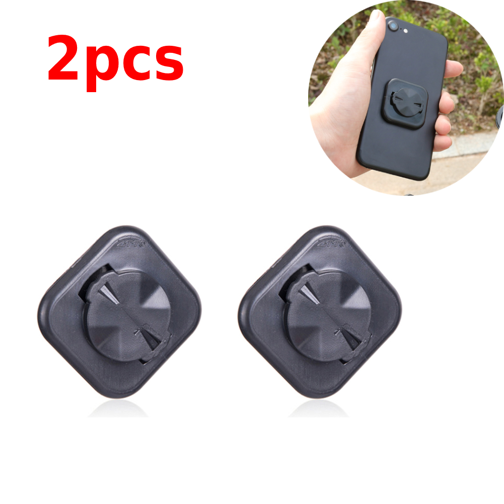 Fiets Telefoon Mount Sticker Mtb Fietsen Telefoon Houder Ondersteuning Stand Rijden Sterke Lijm Terug Knop Plakken Adapter Voor Garmin: YELLOW