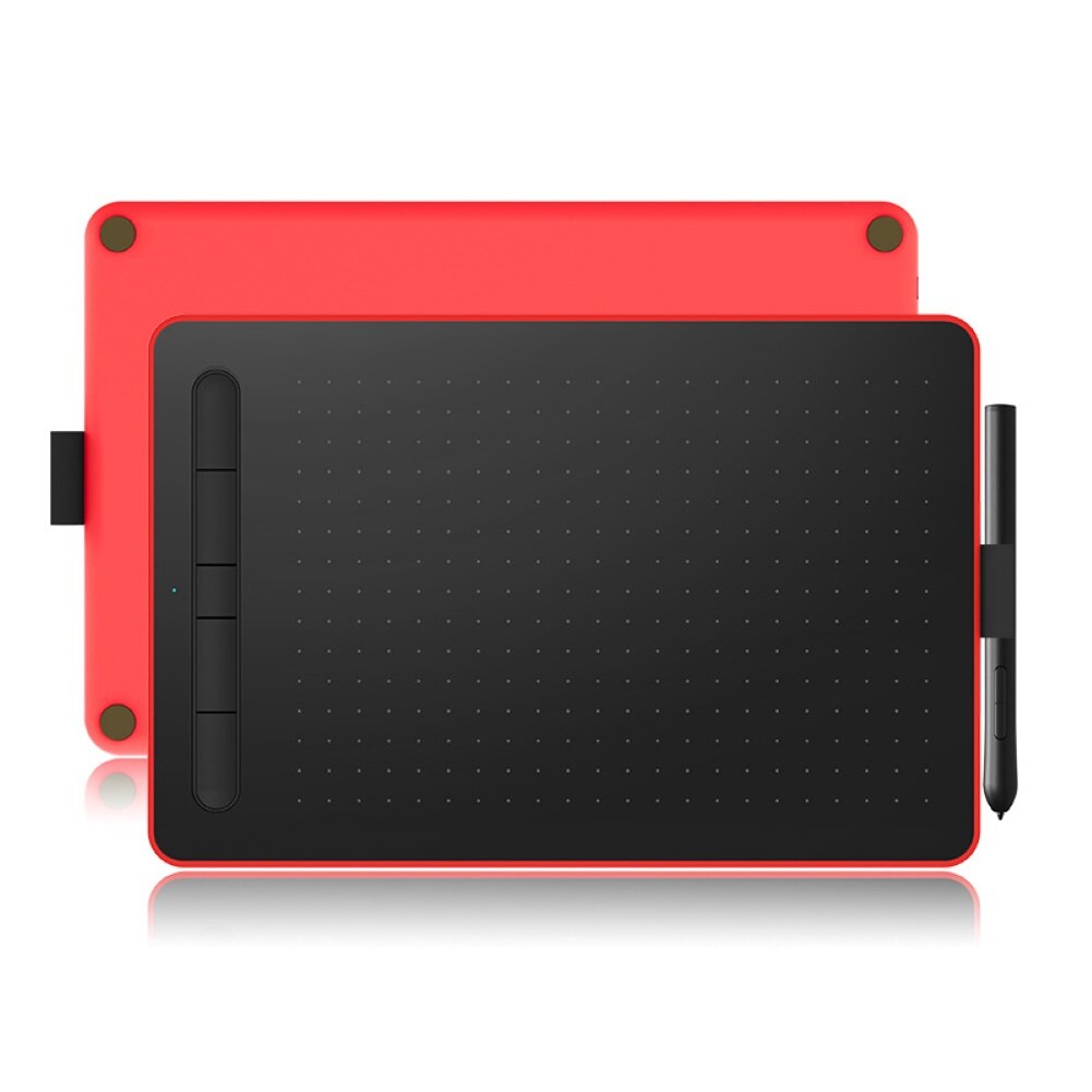 Digital Graphic Tablet Writing Drawing Painting Pad for Android Phone Laptop for Drawing & Game OSU: Red