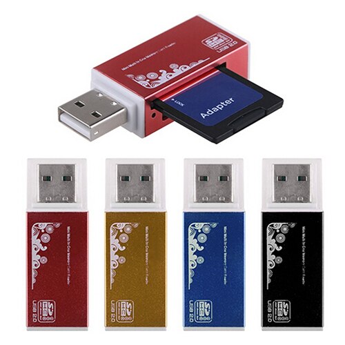 Lector de tarjetas de memoria múltiple USB 2,0, todo en 1, de , para Micro SD, SDHC, TF, M2, MMC, MS PRO, DUO, 7BX1