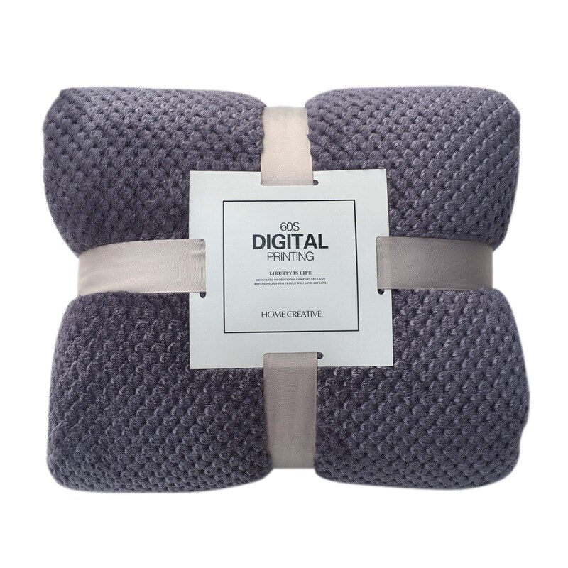 Couverture de lit d'ouatine grandes couvertures de flanelle de maille couverture de bébé respirante épaisse couvertures de bureau de Sofa à la maison: 8 / 100x150cm