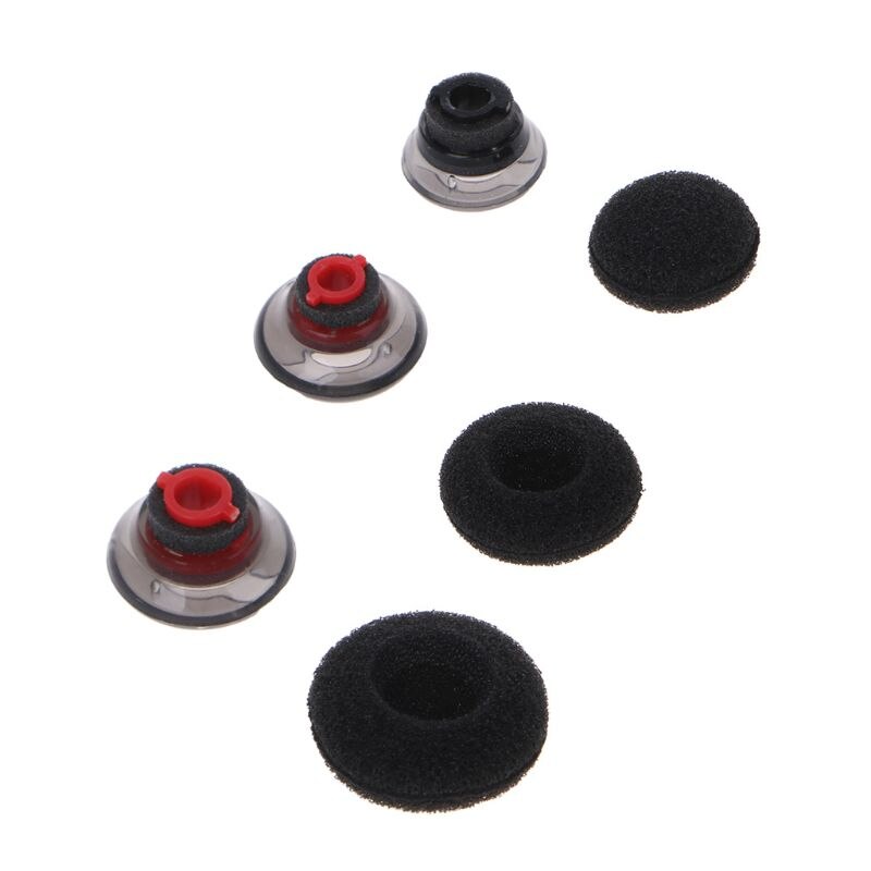 Almohadillas de silicona suave para los auriculares, almohadillas transparentes para los auriculares, accesorios de espuma negra para Plantronics Voyager 5200
