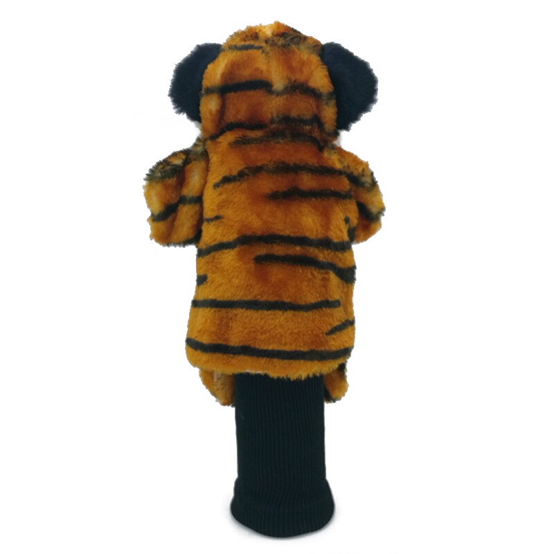 3 Colors Mini Tiger Golf Head Cover Fairway Woods Hybrid Animal Golf Clubs Headcover No For Driver Mascot Novelty Cute