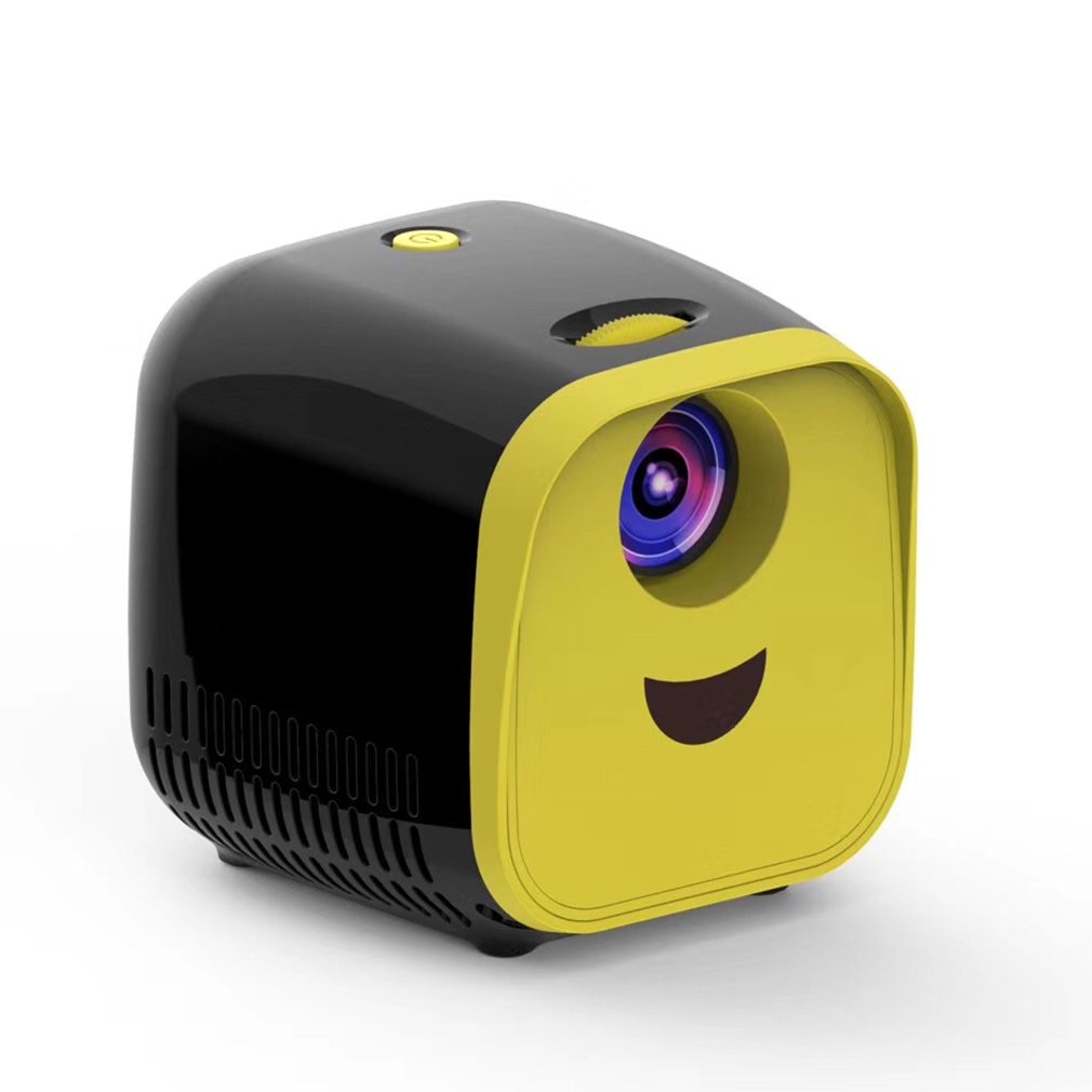 Mini proyector L1 1080P HD ultraportátil proyector con sistema de conferencia LED color negro