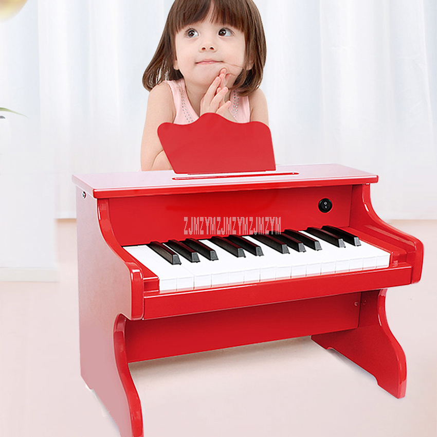 Mini Piano en bois pour enfants de 1 à 5 ans, 25 touches, clavier en bois, petit Instrument de musique acoustique