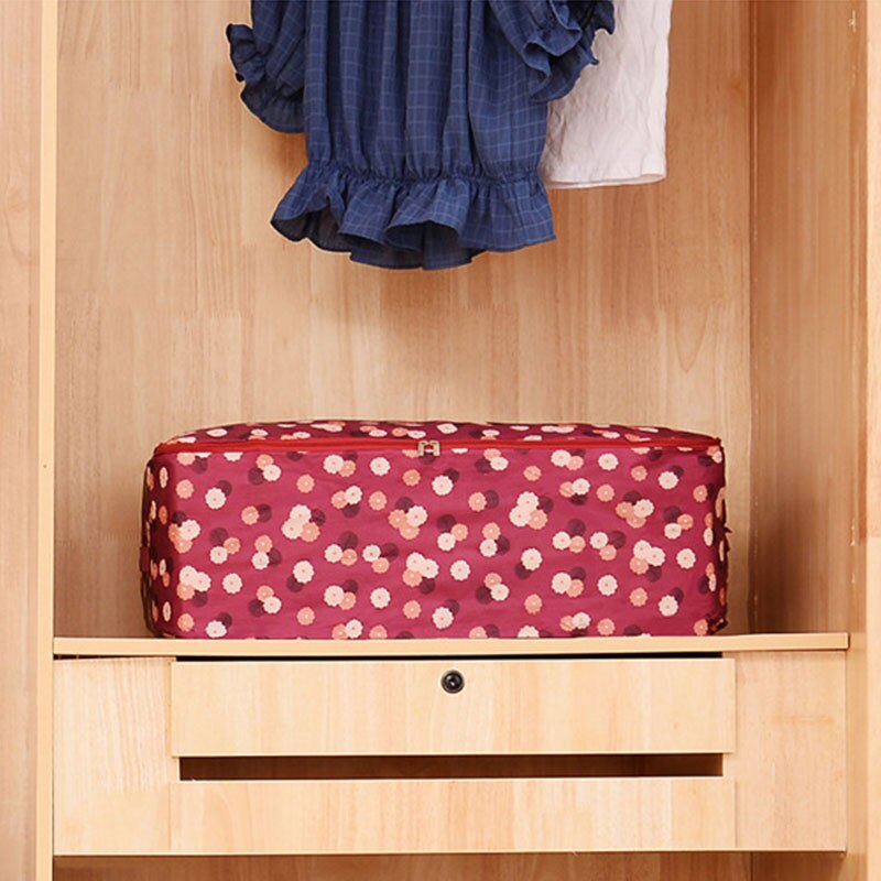 Foldable Oxford Cloth Storage Bag Clothing Bedding Blanket Quilt Closet Organizer Box Cabinet Wardrobe Container With Handles