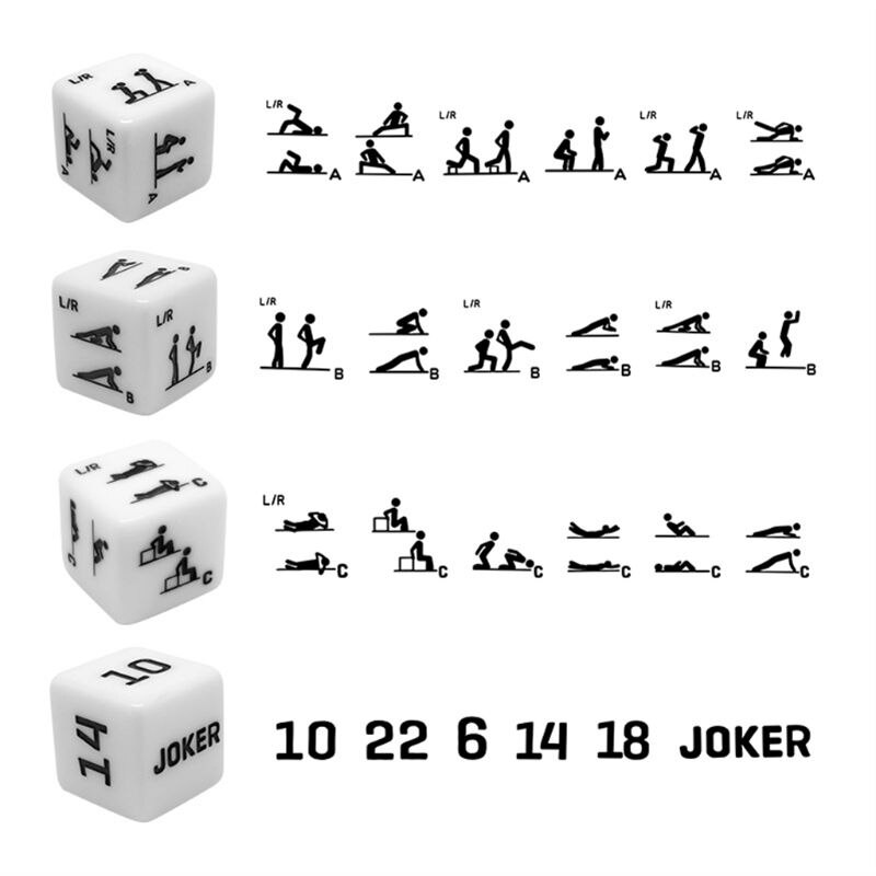 4 stuks/set fitness sport 6-- zijdige kubus dobbelstenen oefentraining trainingsapparatuur party spel entertainment speelgoed