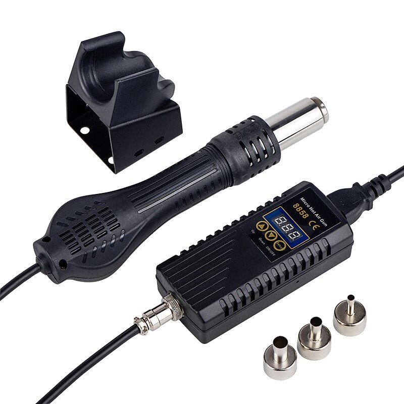 Jcd 700W Micro Heteluchtpistool Rework Solderen Station Lcd Digitale Heat Gun Föhn Voor Solderen 8858 Lassen reparatie Tools