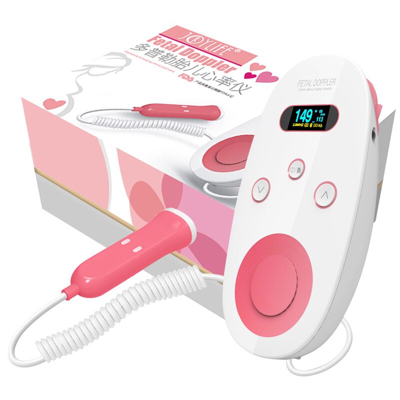 Joylife føtal doppler ultralyd baby hjerteslagsdetektor hjemme gravid doppler baby pulsmåler lomme doppler monitor