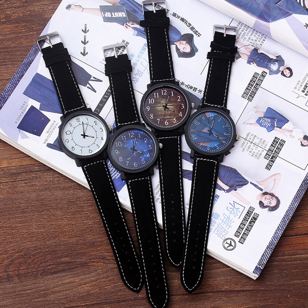 Armbåndsur kvinner klokker damer kvarts armbåndsur for kvinne klokke kvinnelige timer hodinky montre femme stor urskive pu
