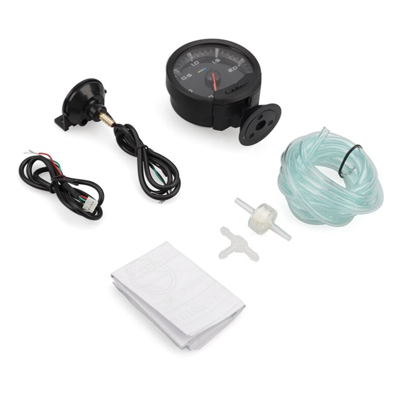 12V 60Mm Universal coche blanco Led Digital Turbo Boost Gauge medidor para Greddy
