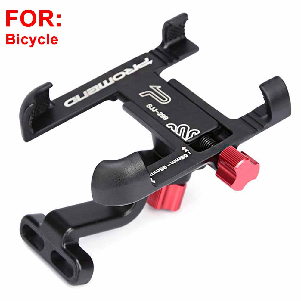 Aluminum Alloy Bike Mobile Phone Holder Adjustable Bicycle Phone Holder Non-slip MTB Phone Stand Cycling Accessories: E