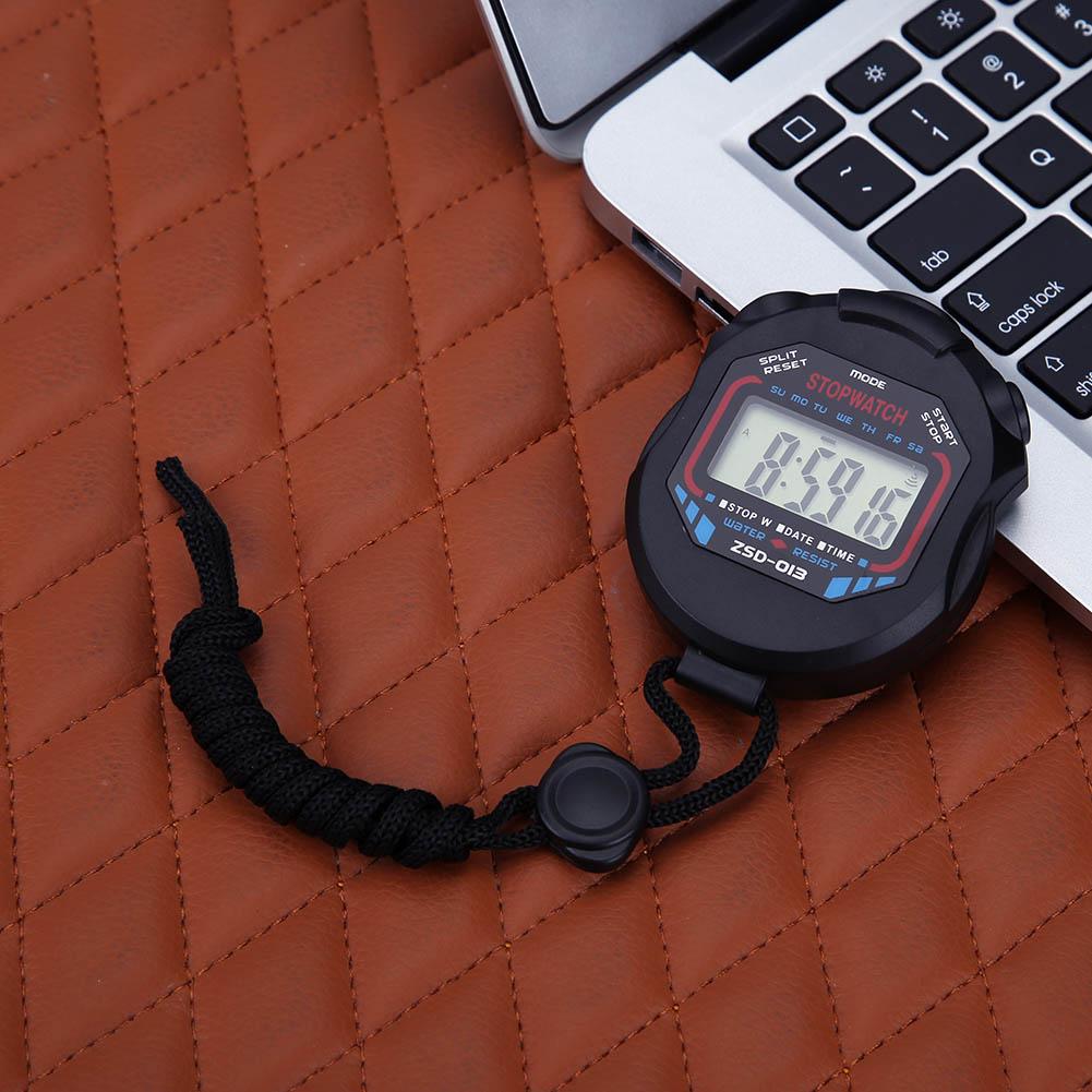 Electronic Stopwatch Handheld Digital LCD Chronograph Stopwatch Counter Kitchen Timers 3 Adjustment Buttons Tools & Gadgets