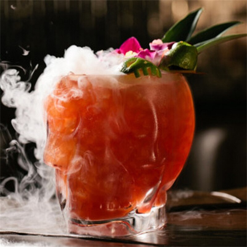 Verre à vin crâne pour cocktail, 300ml, pour fête, spécial Halloween, whisky , vin rouge