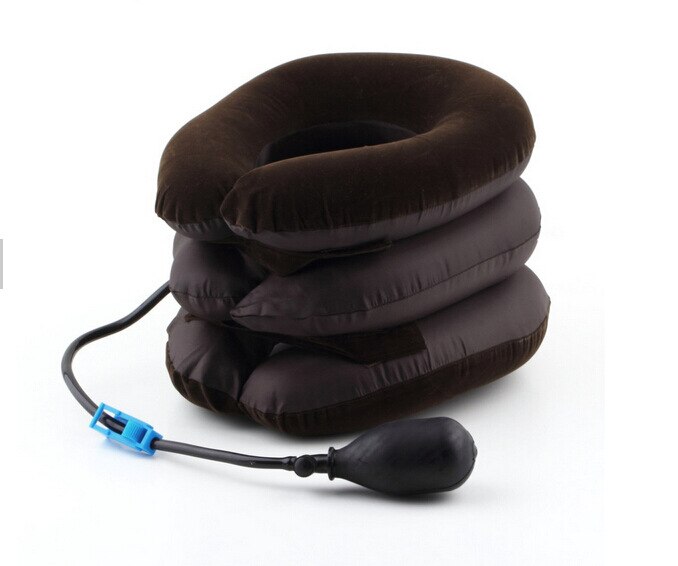 Neck Bahre Air Zervikale Traktion 1 Rohr Haus Medizinische Geräte Orthopädische Kissen Kragen Schmerzen Relief Blau Braun Kaffee Farbe: Brown