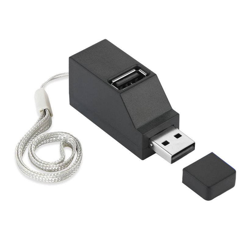 High Speed 3 Port USB 2.0 Multi HUB Splitter Expansion Desktop PC Laptop Adapter.