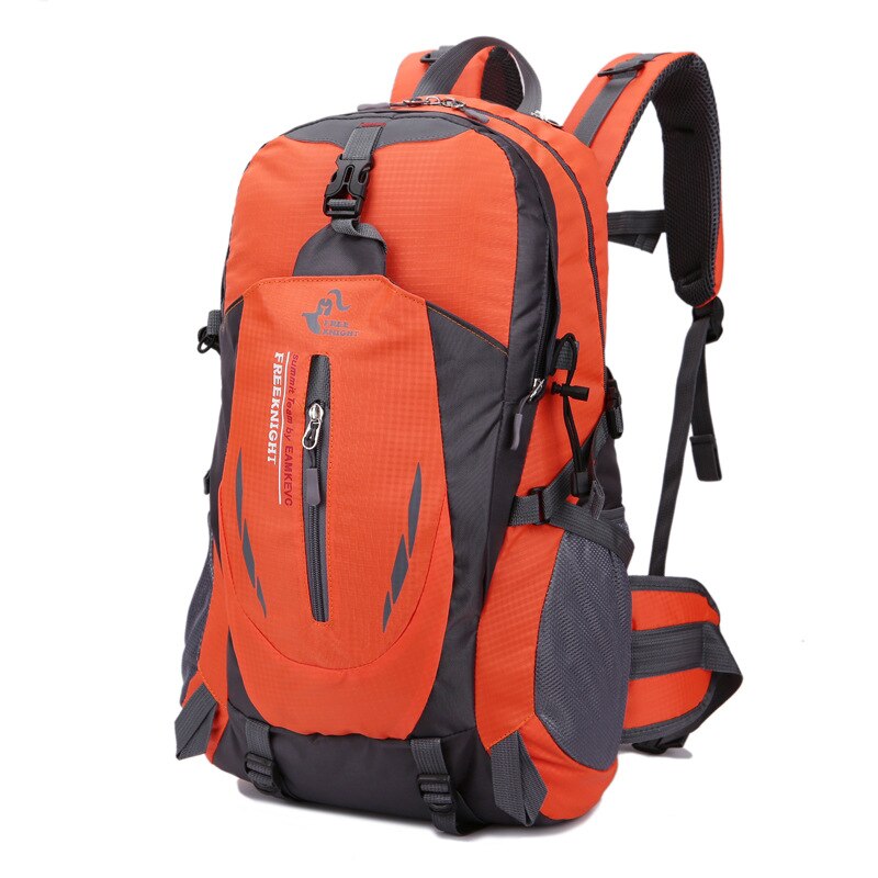 30L Sport Bag Mountain Climbing Package Travel Climbing Backpack Waterproof Large-capacity Outdoor Camping Backpack: Orange