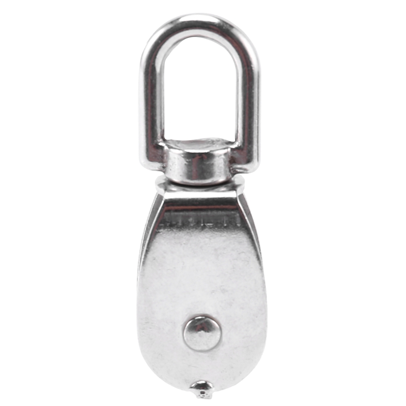 Steel Wire Pulley Stainless Steel M20 Heavy Duty Steel Single Wheel Swivel Lifting Rope Pulley Block For Wire Rope