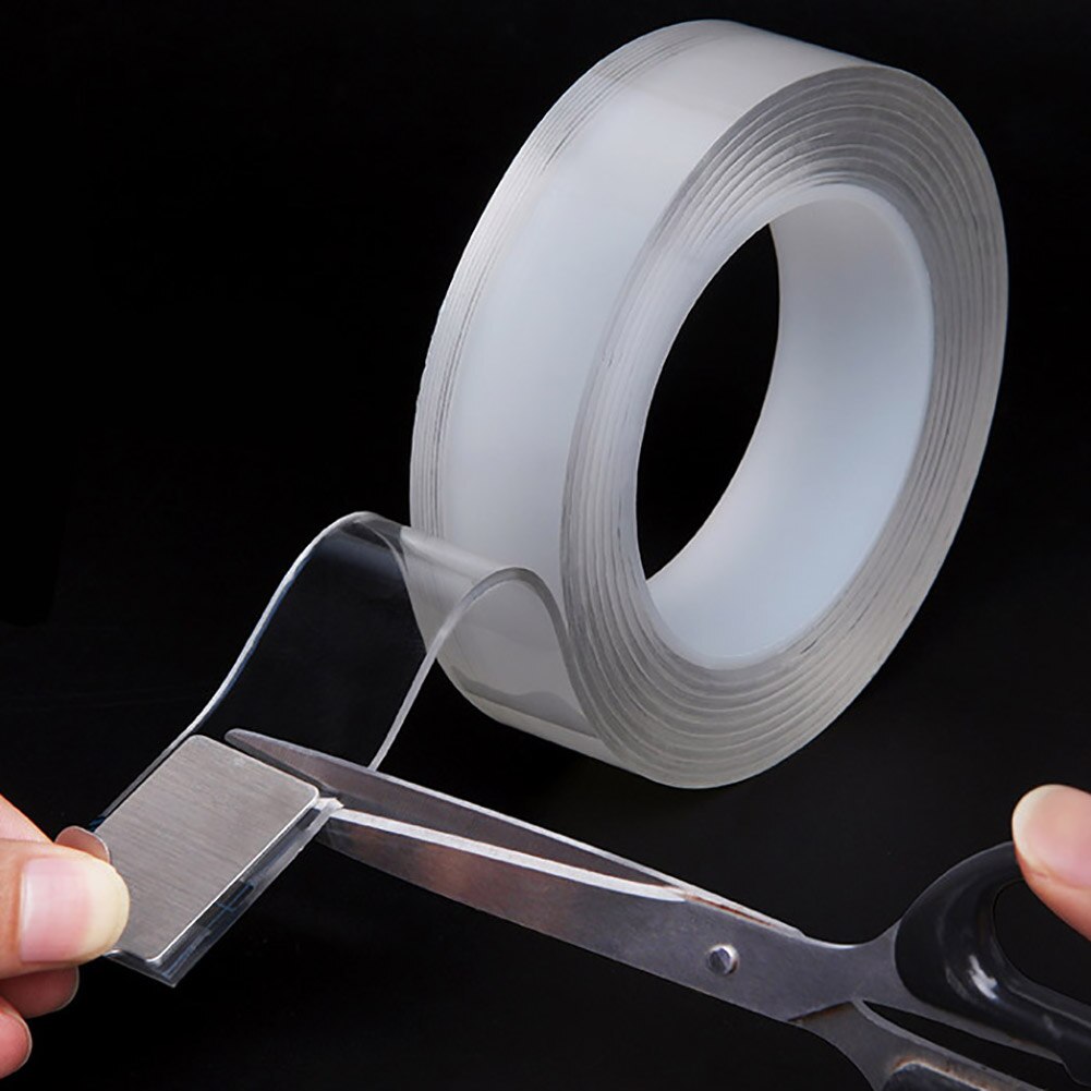 Adhesive Tape Double Side Tape For Walls Heavy Duty Traceless Removable Washable Gel Grip Transparent Clear Tape