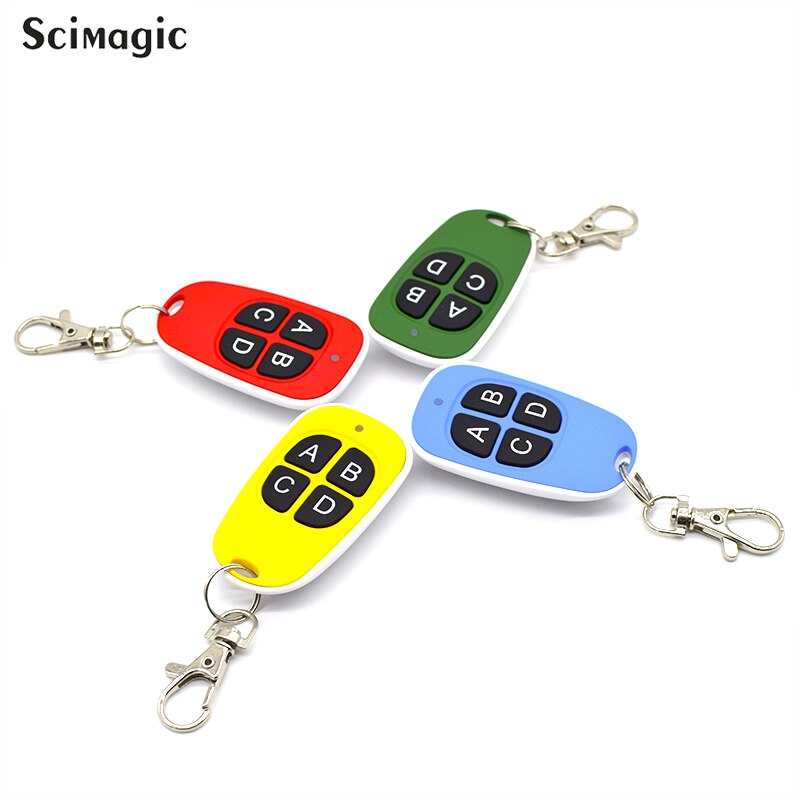 Télécommande 4 canaux | 4 couleurs chaudes, télécommande 433Mhz, Code de copie à distance, portail de clonage électrique, porte de Garage, porte-clés Auto