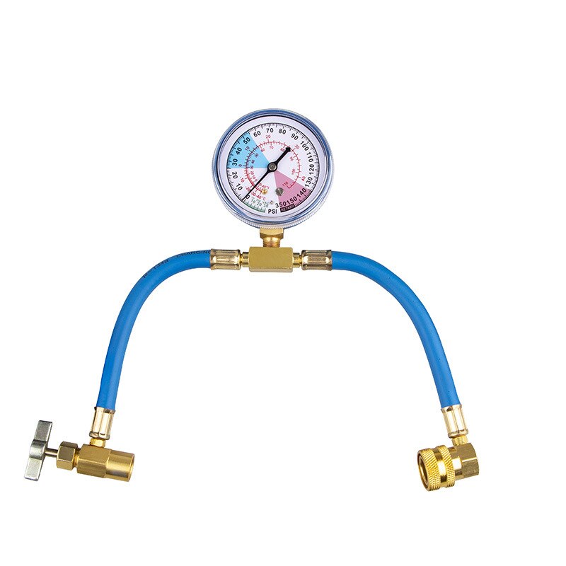 Freon  r134a airconditioning hosh airconditioning vulslang meetinstrument  r134a koelmiddel open klep vulleiding