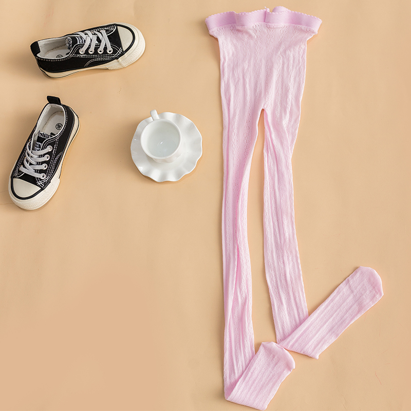 Mode Zomer Lente Dunne Baby Baby Panty Meisjes Kids Mesh Panty 3-15Y Prinses Kant Kousen Peuter Kind Panty: Pink / M