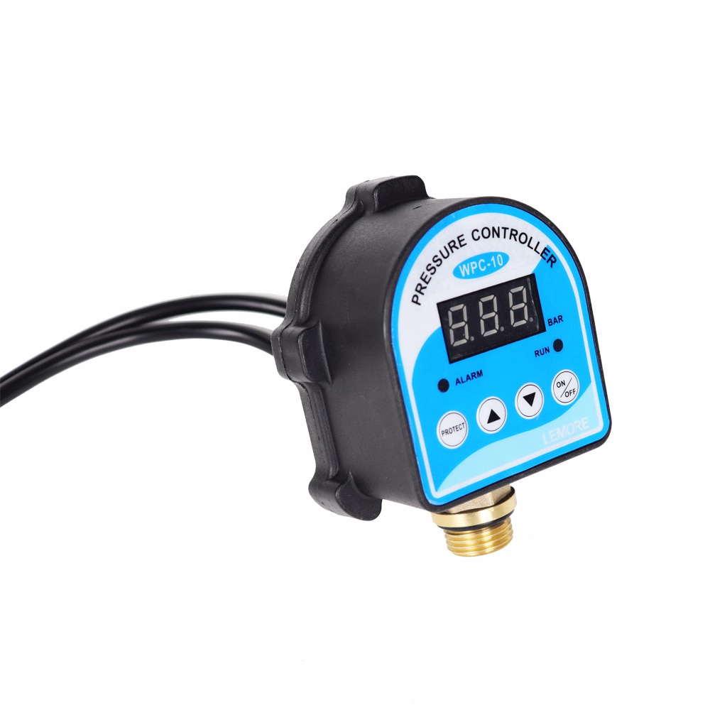 Digital Pressure Control Switch WPC-10,Digital Display Eletronic Pressure Controller for Water Pump With G1/2" Adapter
