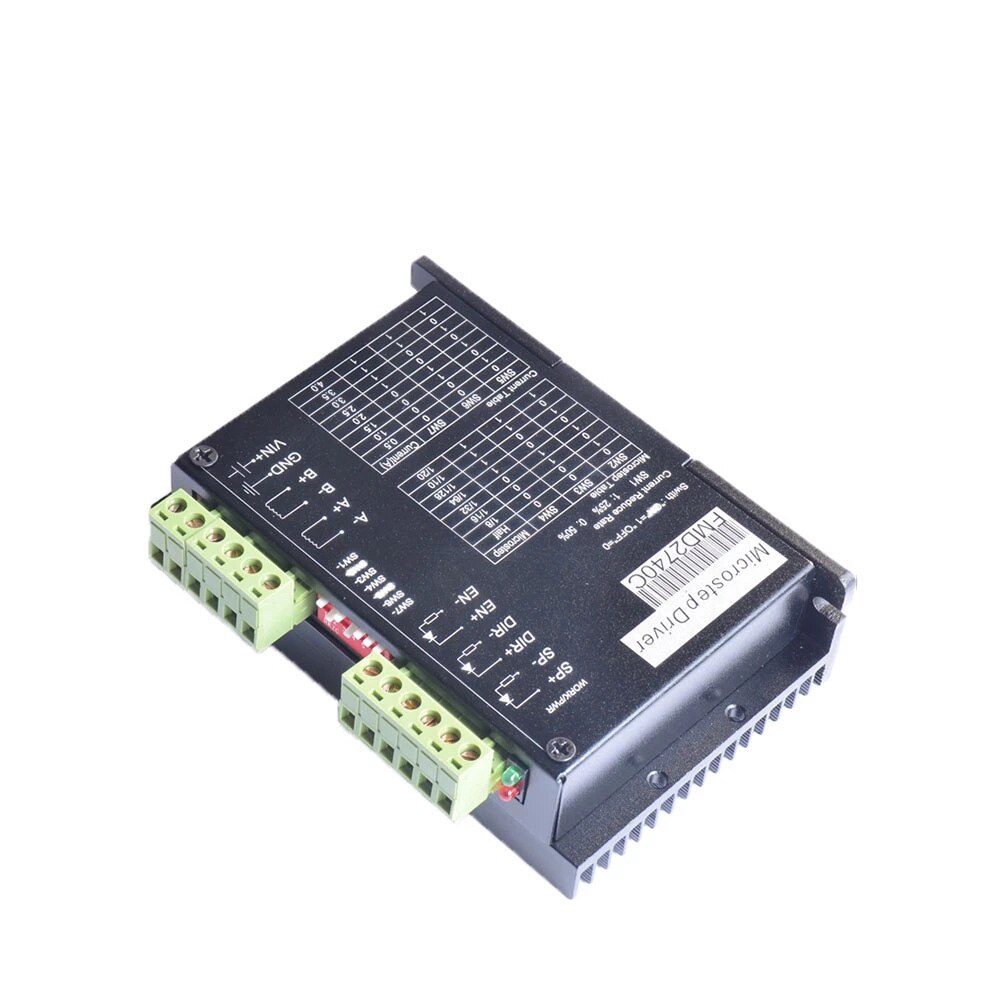 Stepper Motor Driver FMD2740C CNC 2 Phase Stepper Motor Driver 50VDC 4A 128 Microstep for NEMA 17/23 Stepper motor
