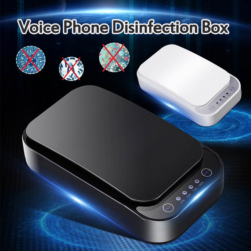 5V UV Mobile Phone Disinfection Box Face Mask Phone Cleaner Personal Disinfection Cabinet Wireless Charging