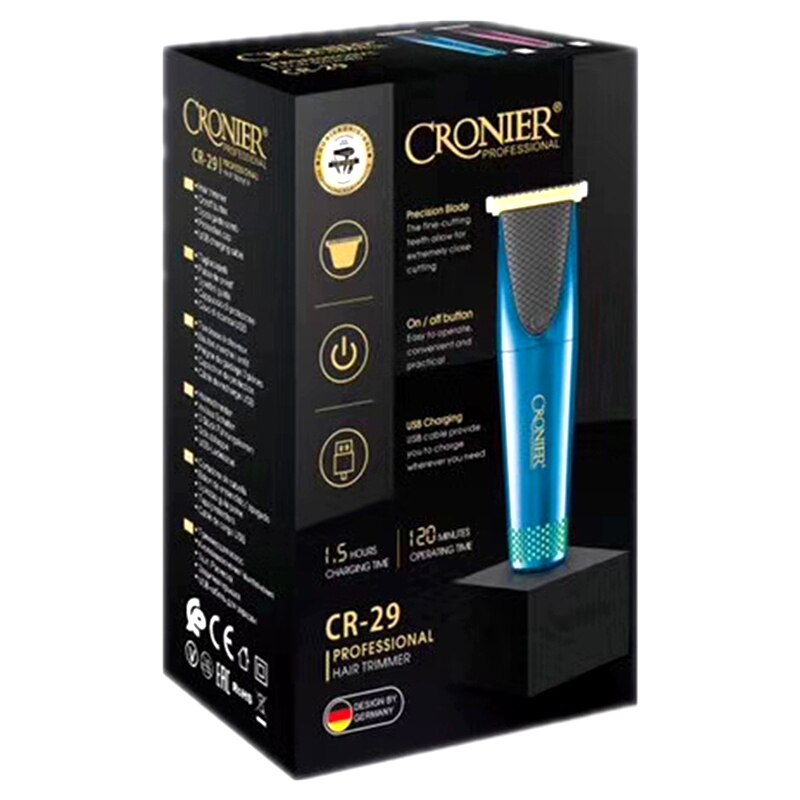 Powerful hair trimmer beard trimer rechargeable usb hair clipper men razor edge electric hair cutter machine haircut kit