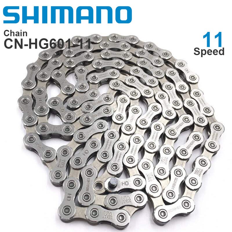 Original SHIMANO HG601 11 Speed Bicycle Chains -Super Narrow - HYPERGLIDE - SIL-TEC- MTB Road bike Chain 116L with Quick Link